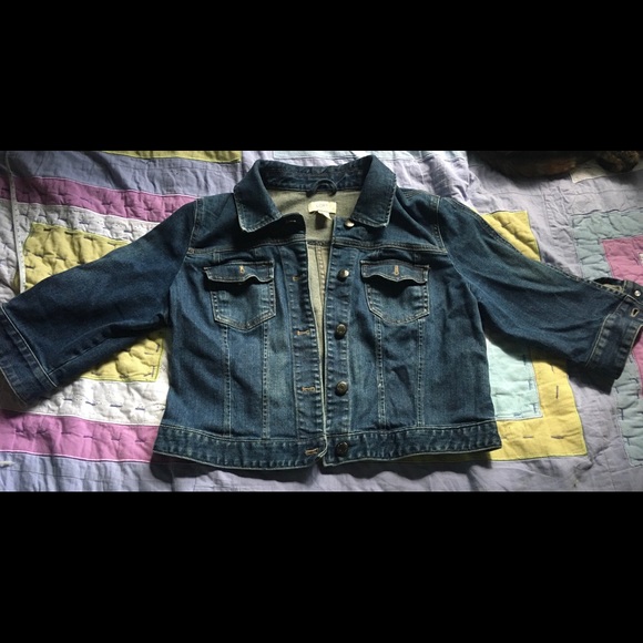 LOFT 3/4 LENGTH DENIM JEAN JACKET SIZE 10 - Picture 1 of 4